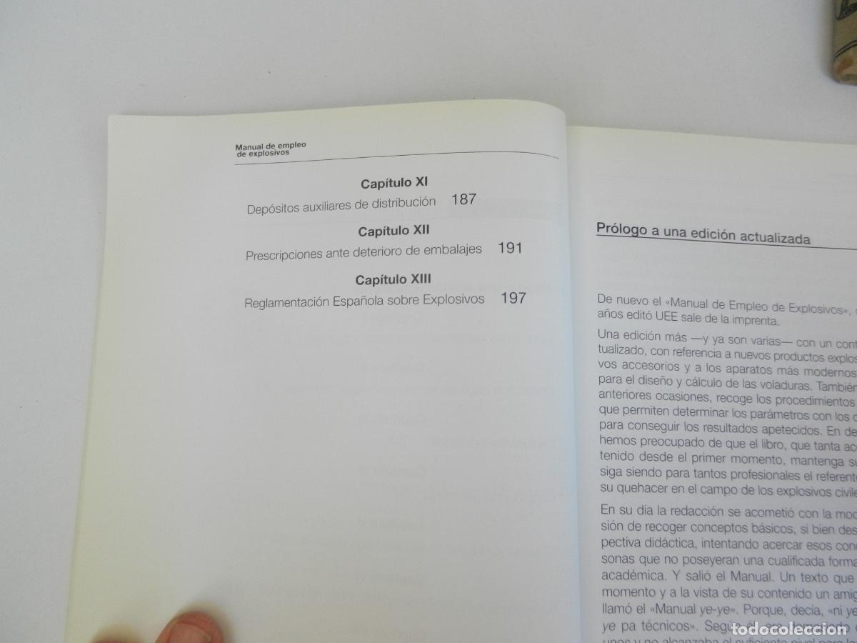 Libros de segunda mano: MANUAL DE EMPLEO DE EXPLOSIVOS - EDITA UNI&Oacute;N ESPA&Ntilde;OLA DE EXPLOSIVOS 2000. - Foto 5