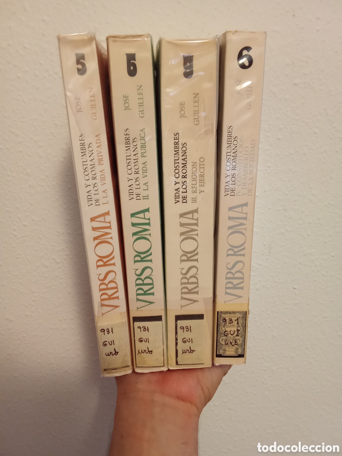 Libros de segunda mano: Urbs Roma 4 vol&uacute;menes - Jose Guillen - Sigueme Editorial