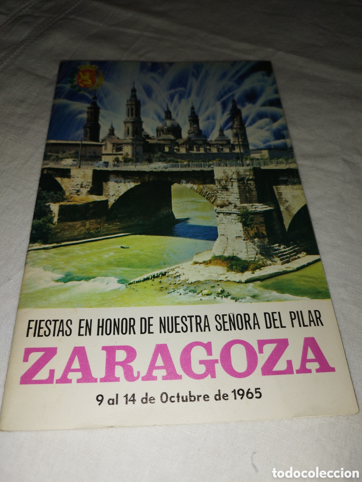 Libros de segunda mano: PROGRAMA OFICIAL FIESTAS DEL PILAR ZARAGOZA 1965. ILUSTRADO.