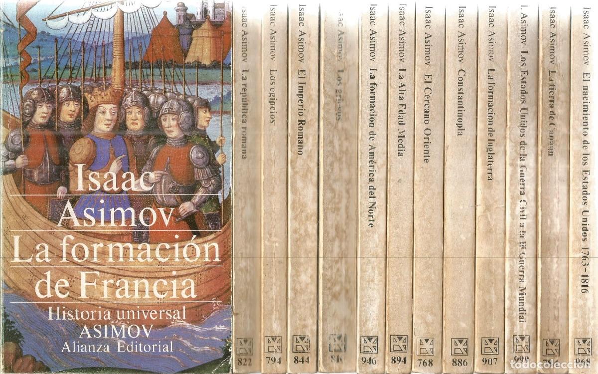 Livros em segunda m&atilde;o: ISAAC ASIMOV. HISTORIA UNIVERSAL DE ASIMOV. 13 TOMOS. ALIANZA