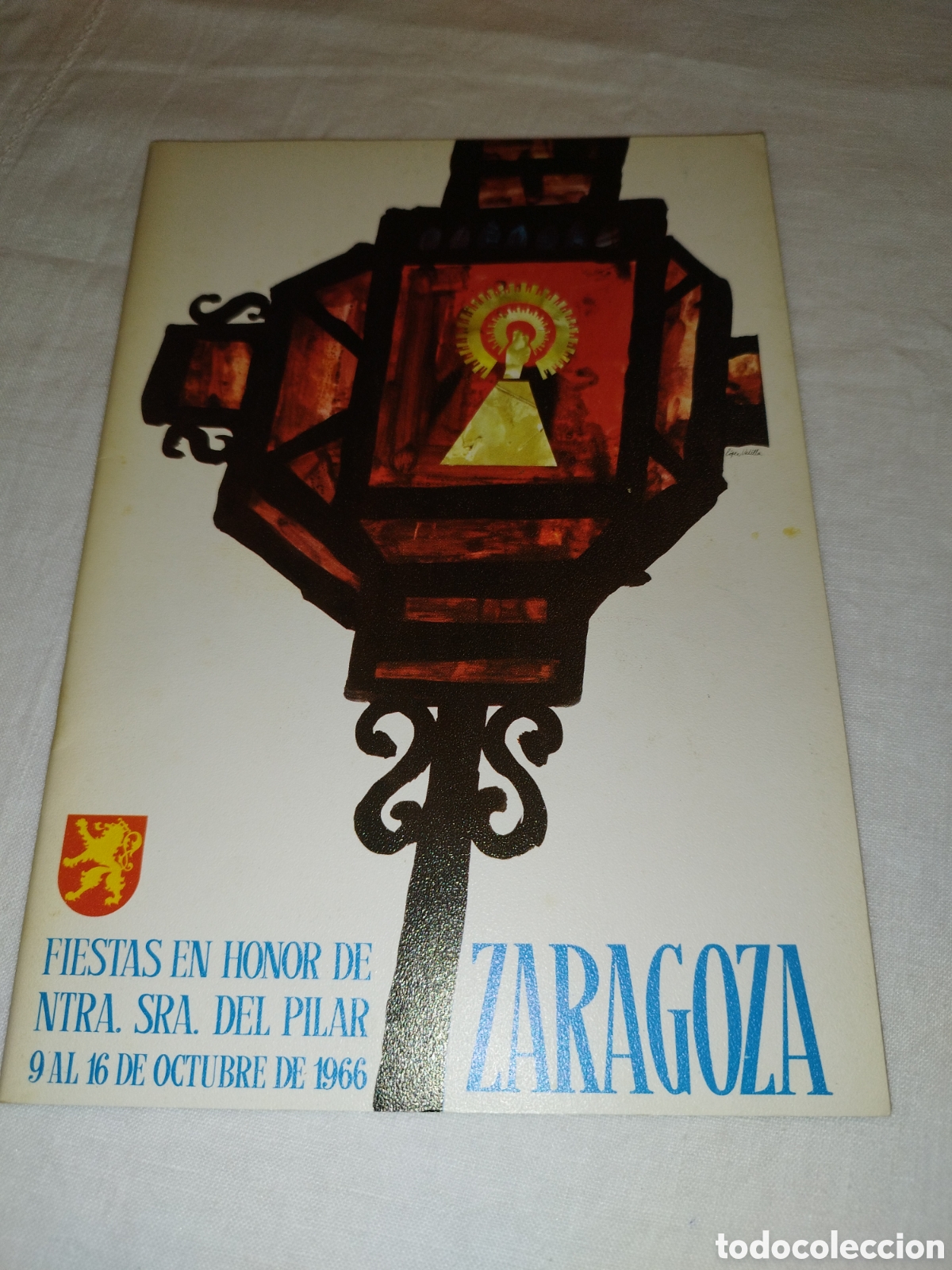 Second hand books: PROGRAMA OFICIAL FIESTAS DEL PILAR ZARAGOZA 1966. ILUSTRADO.