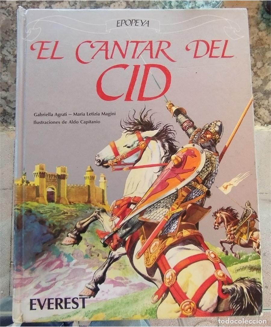 Libri di seconda mano: EL CANTAR DE MIO CID Ed. EVEREST COL. EPOPEYA 1988 PASTA DURA 144 PAGINAS ILUSTRADO COLOR