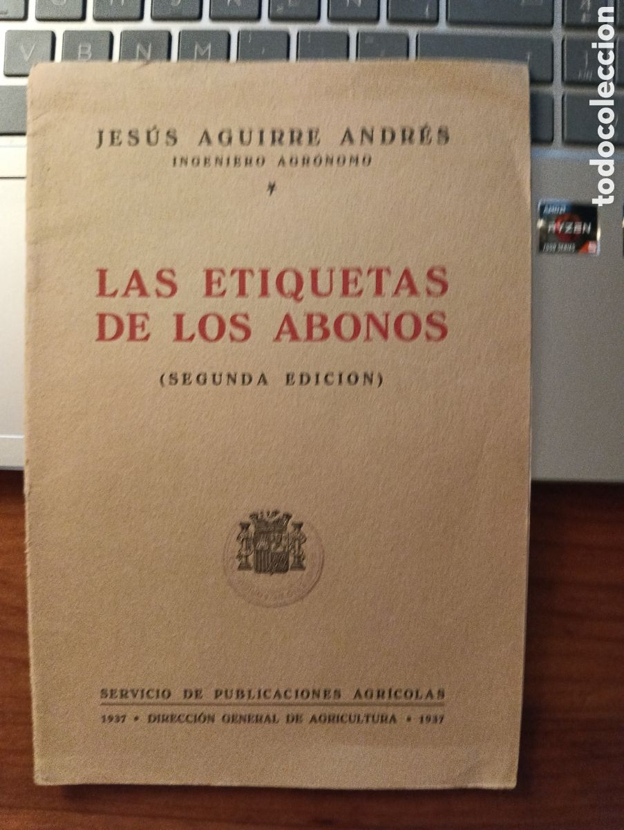 Libros de segunda mano: Las etiquetas de los abonos, Jes&uacute;s Aguirre Andr&eacute;s