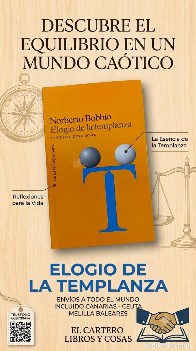 Libros de segunda mano: ELOGIO DE LA TEMPLANZA Y OTROS ESCRITOS MORALES