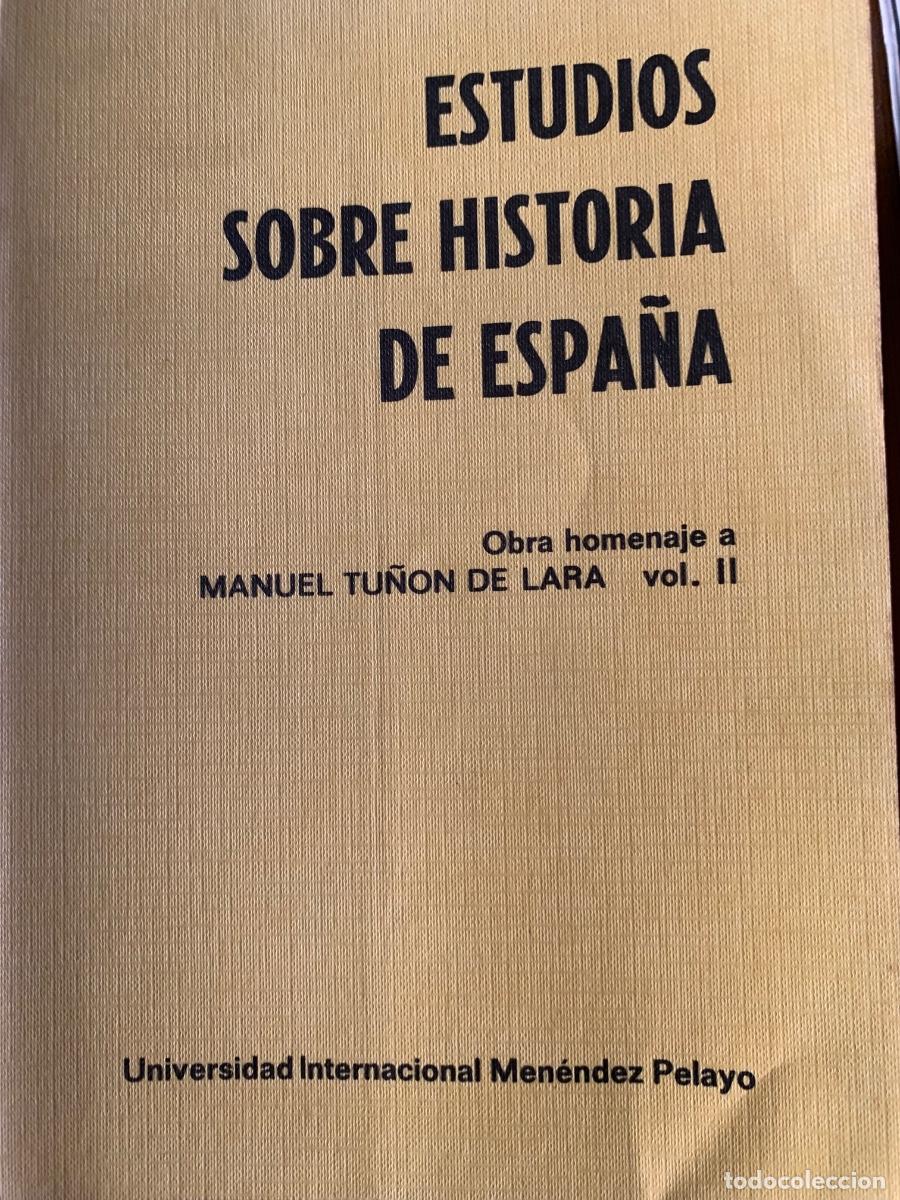 Libros de segunda mano: Estudios sobre Historia de Espa&ntilde;a ( 3 vol&uacute;menes) - Foto 8