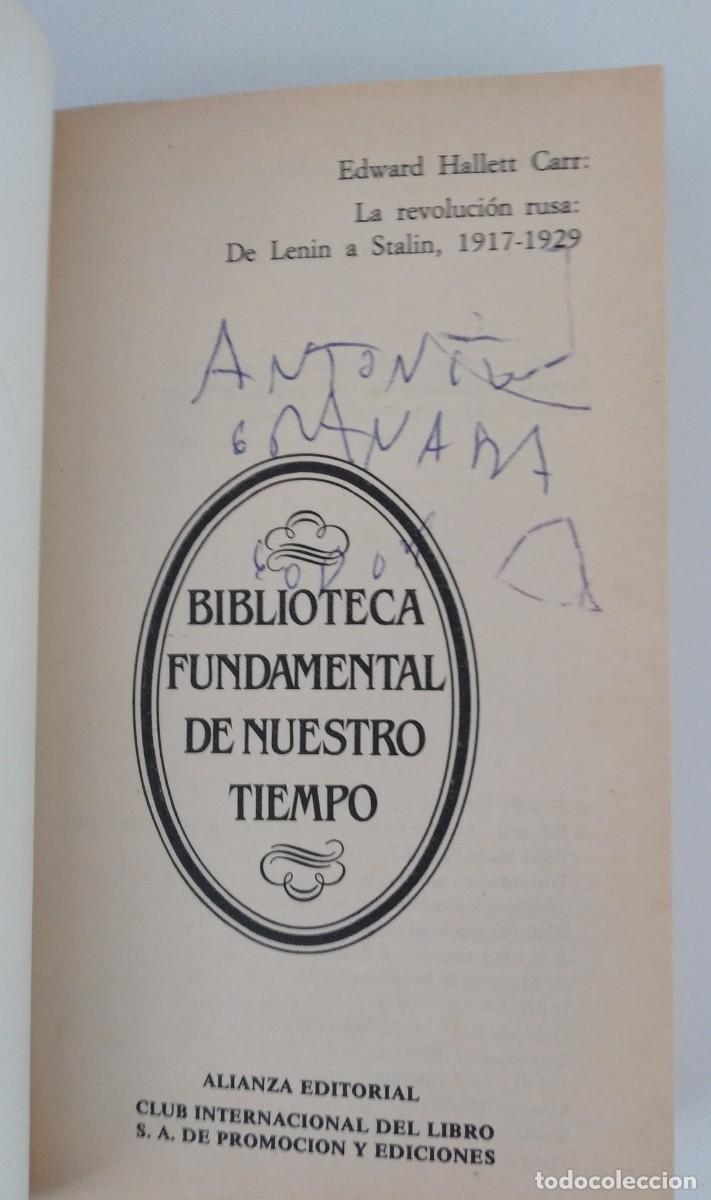 Libros de segunda mano: La Revoluci&oacute;n Rusa -Edward H. Carr - Foto 2
