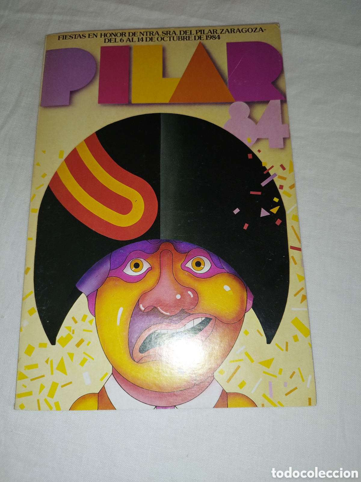 Second hand books: PROGRAMA OFICIAL FIESTAS DEL PILAR ZARAGOZA 1984 ILUSTRADO.