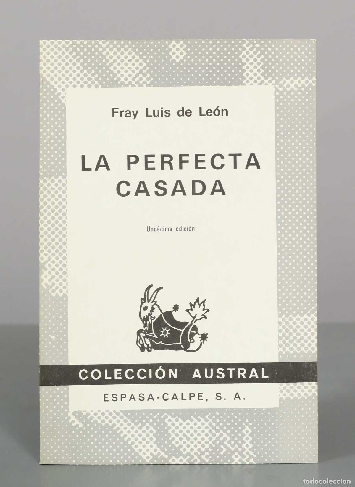 Second hand books: La perfecta casada - Fray Luis de Le&oacute;n - Colecci&oacute;n Austral - Editorial Espasa-Calpe
