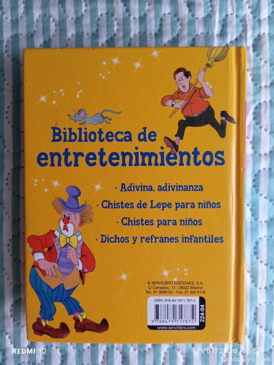 Libros de segunda mano: Chistes para ni&ntilde;os. Biblioteca de entretenimientos - Foto 2