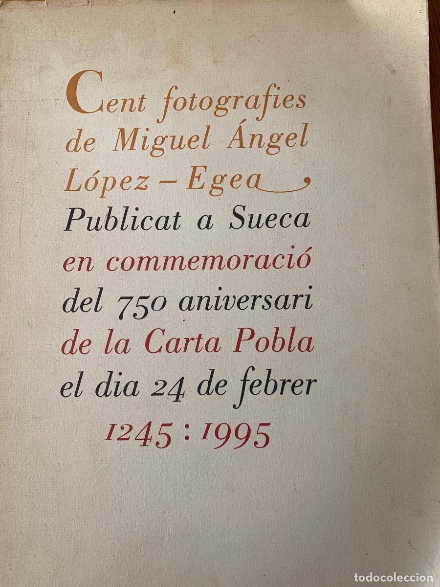 Libros de segunda mano: Cent fotograf&iacute;es de Miguel &Aacute;ngel Egea, publicar a Sueca en commemoraci&oacute; del 750 &hellip;.