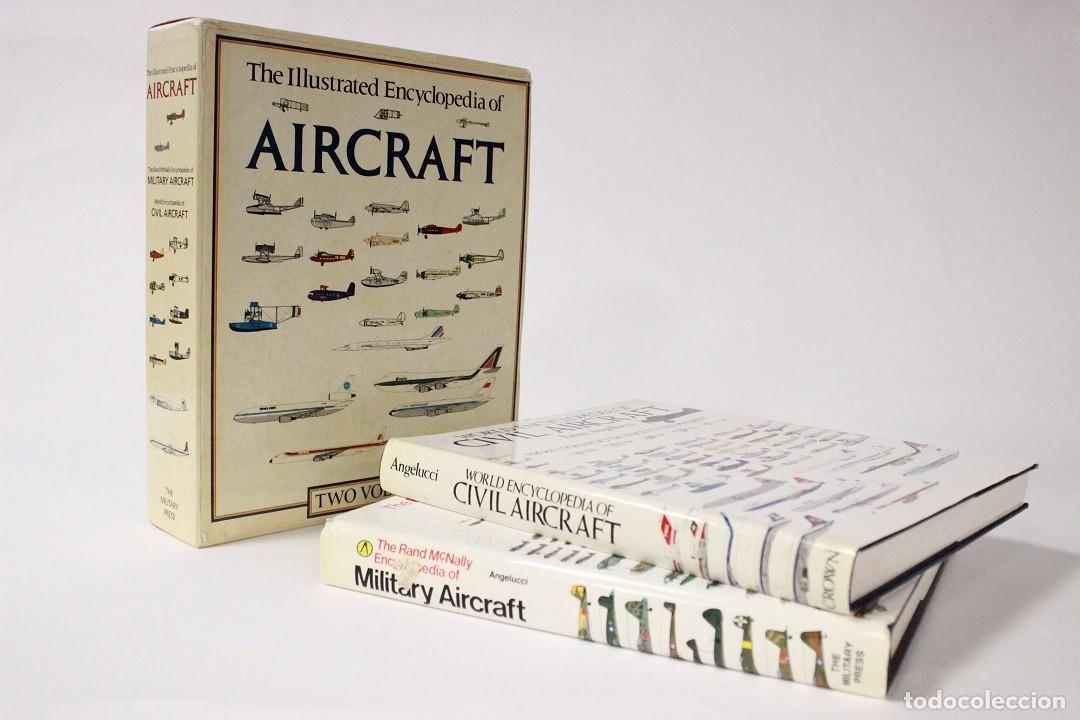 Libros de segunda mano: ENCICLOPEDIA EN DOS VOL&Uacute;MENES DE LOS AVIONES DE LA HISTORIA CIVIL Y MILITAR