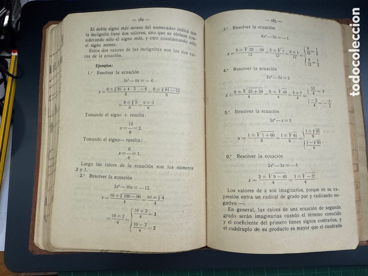 Libros de segunda mano: SU&Aacute;REZ SOMONTE, Ignacio. &Aacute;lgebra y trigonometr&iacute;a - Foto 3