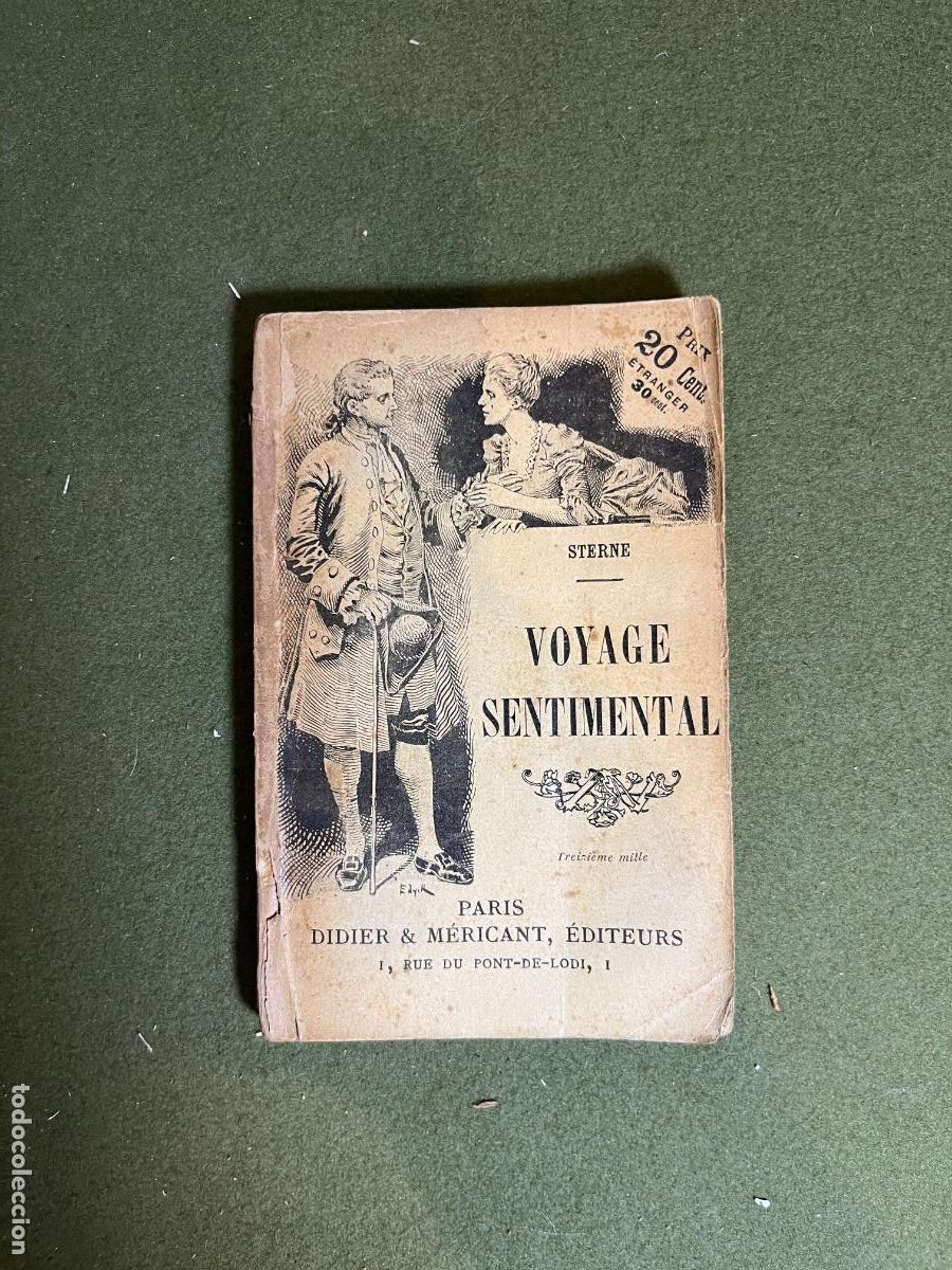 Libros de segunda mano: Voyage Sentimental Sterne Didier & Mercier Par&iacute;s libro franc&eacute;s antiguo colecci&oacute;n ilustrada siglo XIX