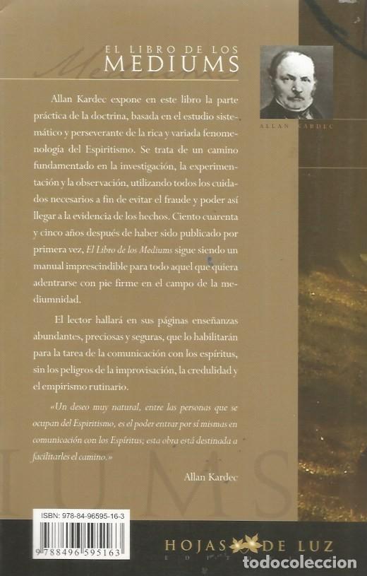 Libros de segunda mano: EL LIBRO DE LOS MEDIUMS - ALLAN KARDEC - Foto 4