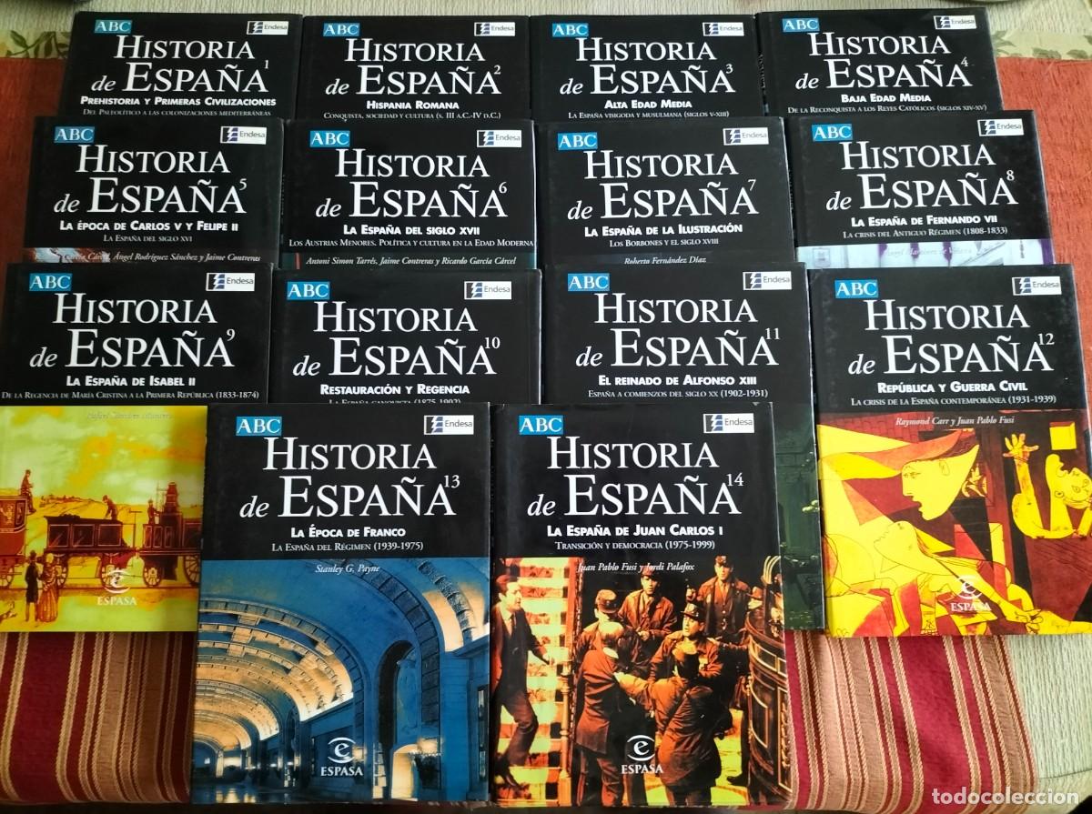Gebrauchte B&uuml;cher: (HISTORIA DE ESPA&Ntilde;A) LOTE DE 14 LIBROS DESDE PREHISTORIA A JUAN CARLOS I. 14 TOMOS