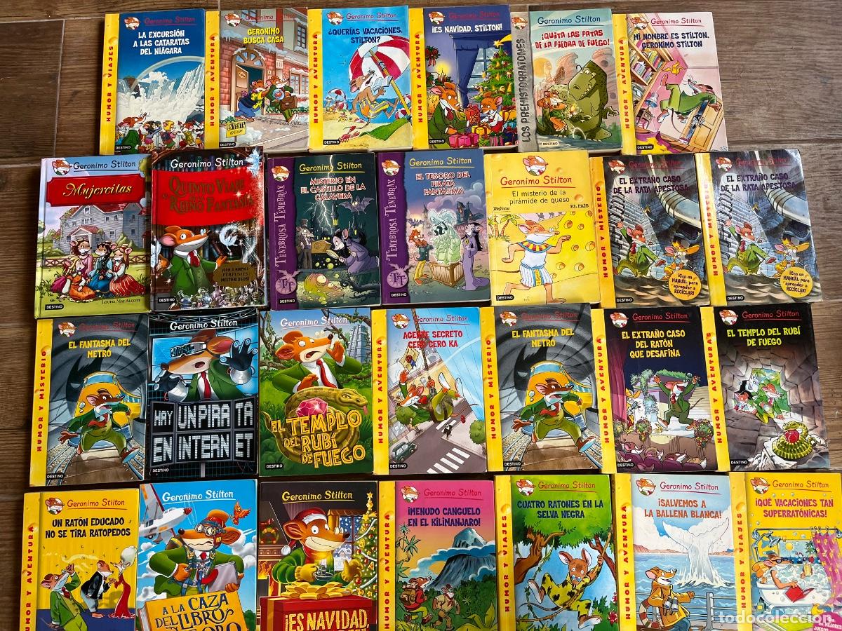 Libros de segunda mano: GERONIMO STILTON - ESPECTACULAR LOTE DE 27 TOMOS - Foto 1