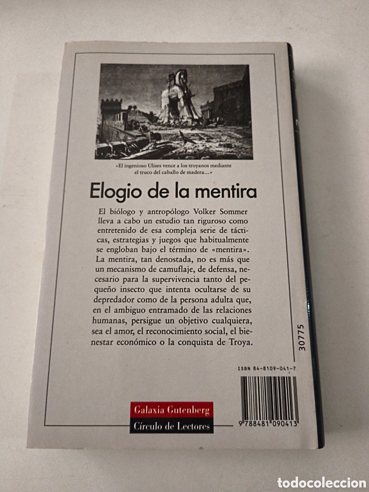 Libros de segunda mano: Elogio de la mentira. Volker Sommer - Foto 2