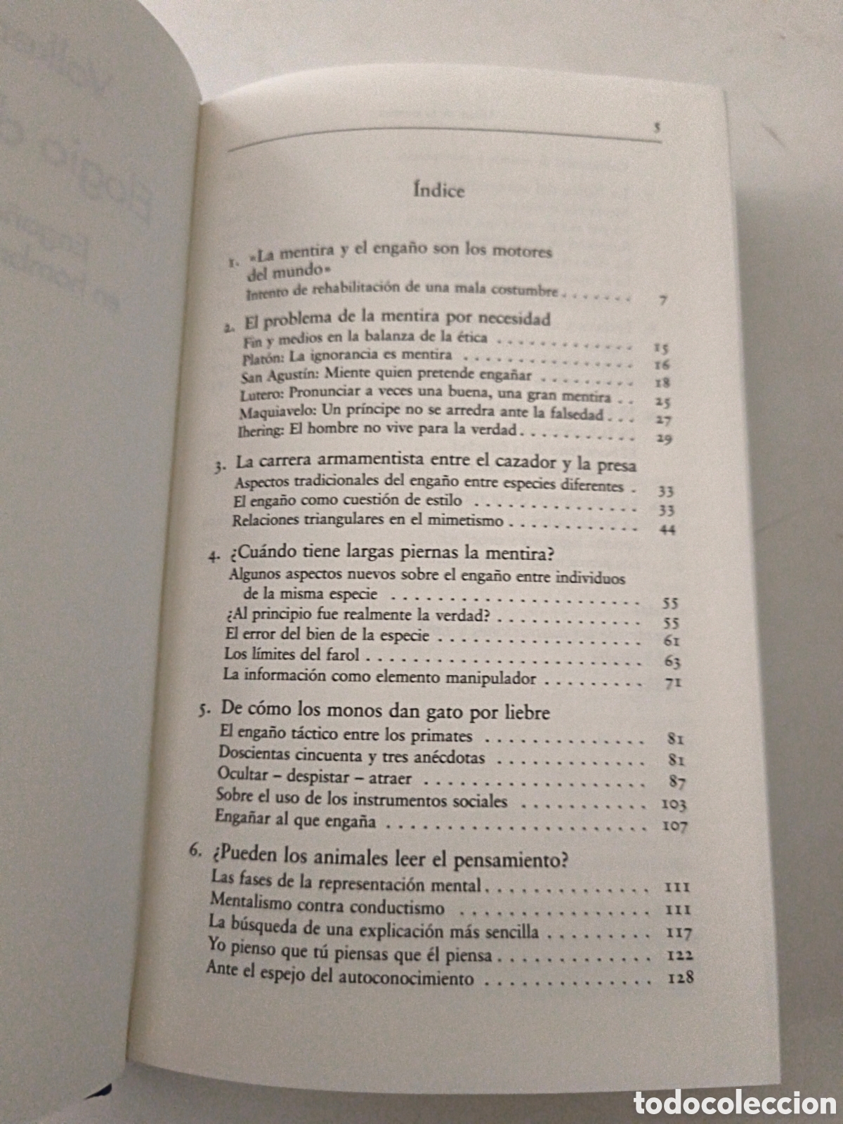 Libros de segunda mano: Elogio de la mentira. Volker Sommer - Foto 3