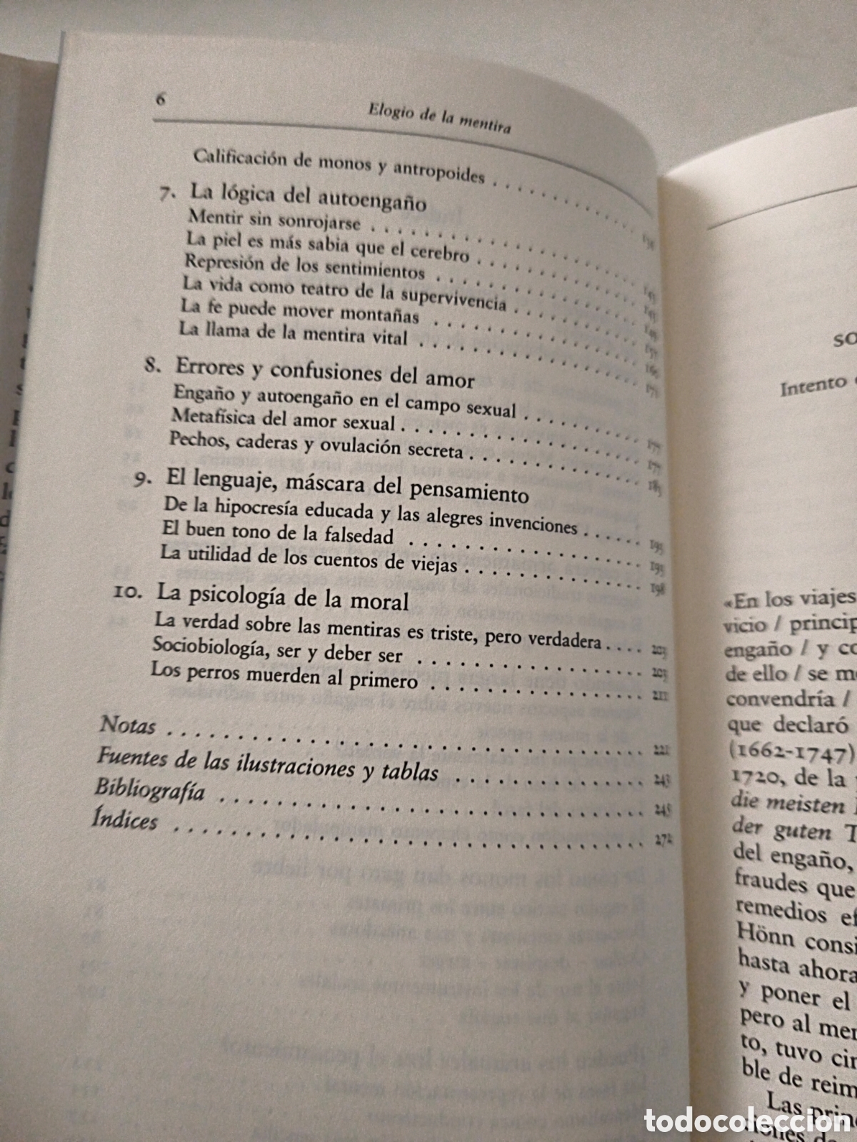Libros de segunda mano: Elogio de la mentira. Volker Sommer - Foto 4