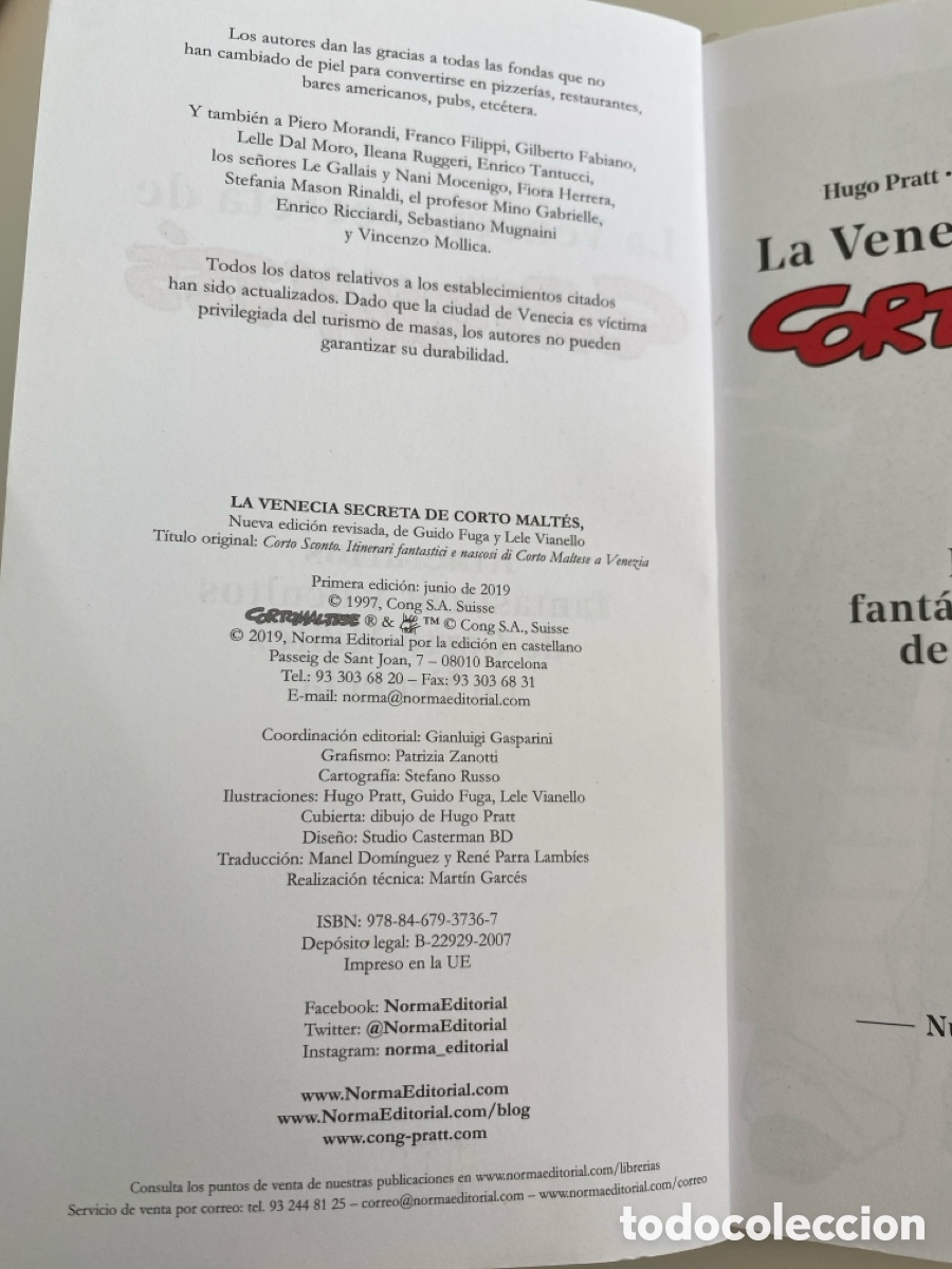Libros de segunda mano: La venecia secreta de corto malt&eacute;s - Foto 3