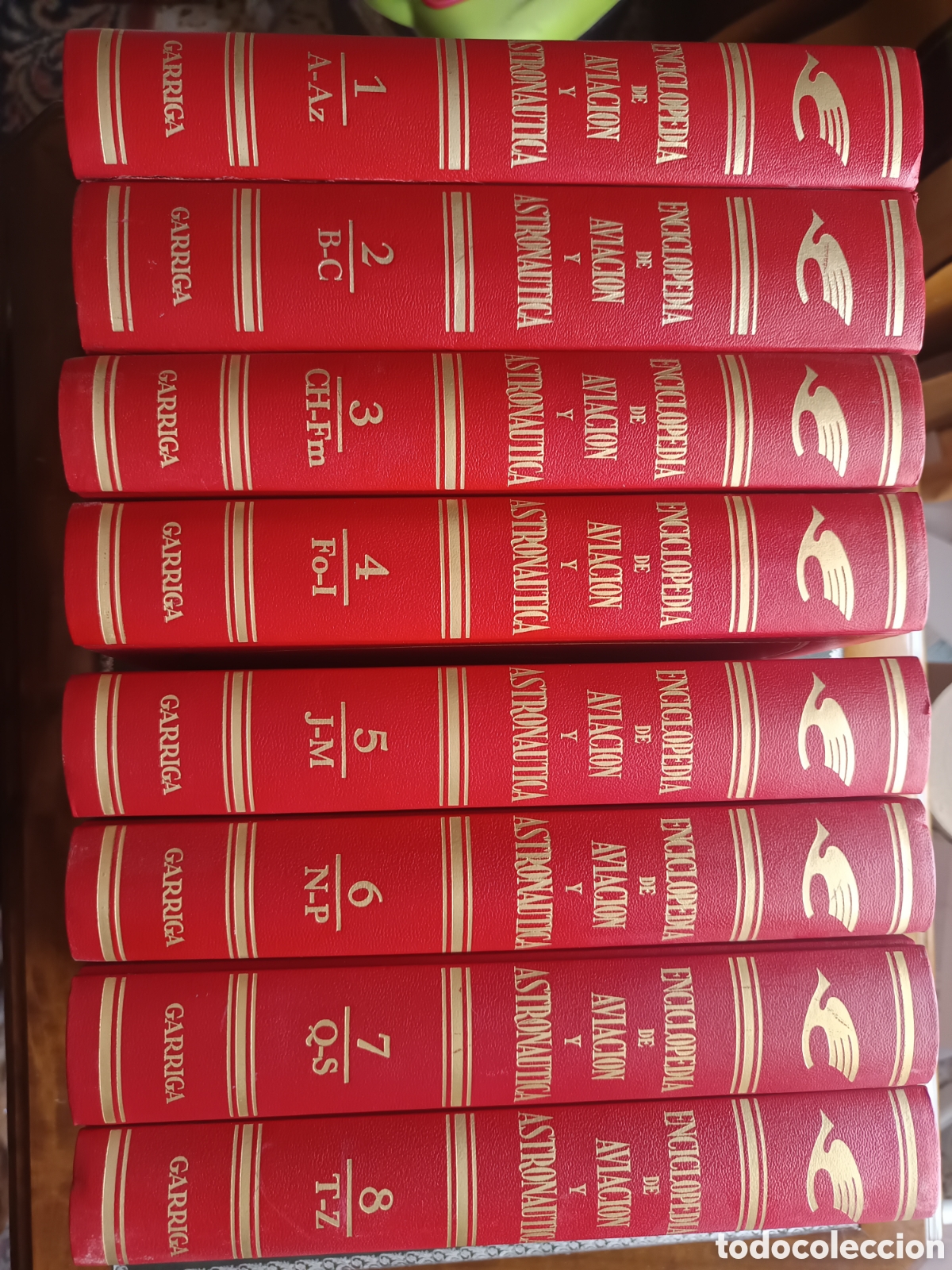 Libros de segunda mano: ENCICLOPEDIA DE AVIACION Y ASTRONAUTICA. (Completo: 8 tomos).