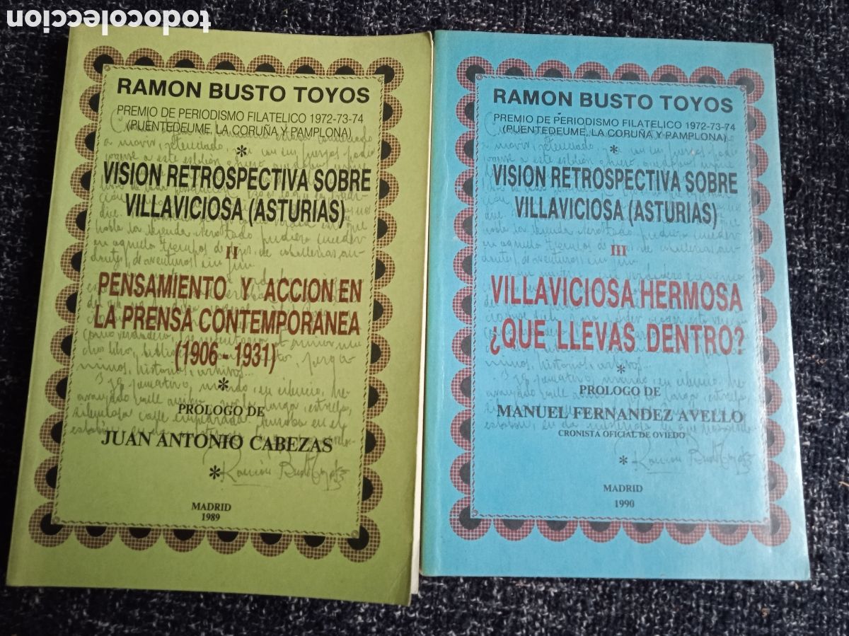 Second hand books: Villaviciosa hermosa, VOLUMEN II Y III / Ram&oacute;n Bustos Toyos (VISION SOBRE VILLAVICIOSA -ASTURIAS )