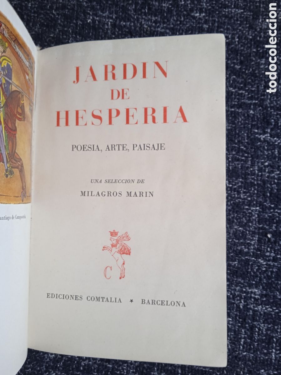 Libros de segunda mano: JARD&Iacute;N DE HESPERIA. POES&Iacute;A, ARTE Y PAISAJE. - SELECCI&Oacute;N DE MILAGROS MAR&Iacute;N