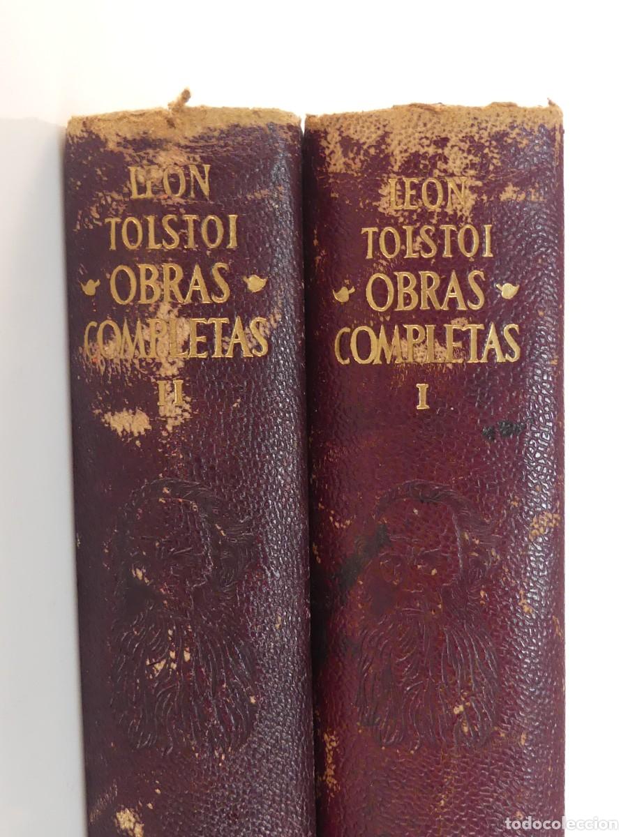 Libri di seconda mano: Leon Nikolaievich Tolstoi - Obras Completas - Dos Tomos - Ed. Aguilar