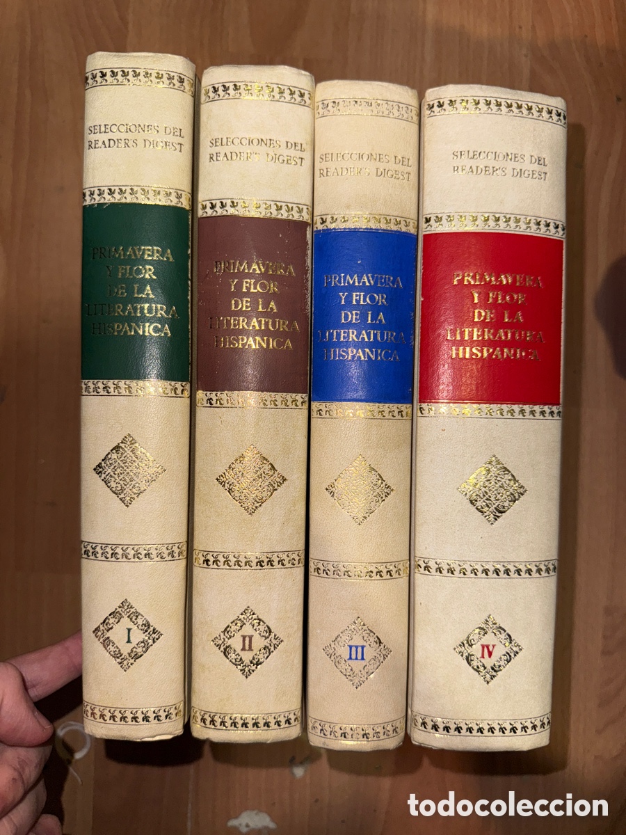 Livres d'occasion: ALONSO, D&aacute;maso Primavera y flor de la literatura hisp&aacute;nica: [4 tomos]
