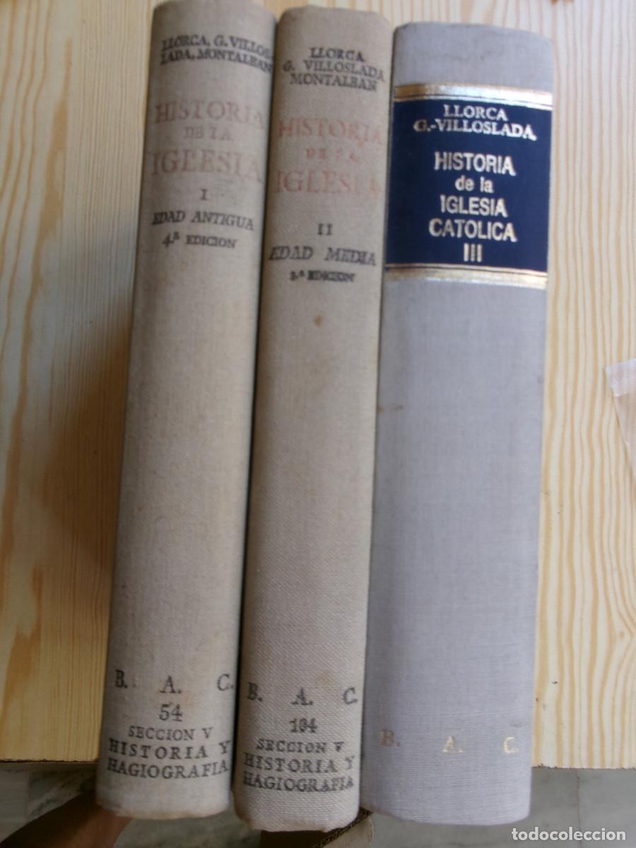 Second hand books: Historia de la Iglesia Catolica de Llorca, G.Villoslada y Montalban