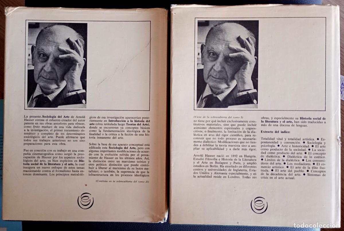 Libros de segunda mano: Arnold Hauser . Sociolog&iacute;a del arte, 1 y 2 - Foto 4