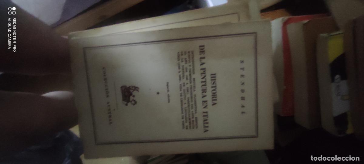 Libros de segunda mano: STENDHAL. HISTORIA DE LA PINTURA EN ITALIA. AUSTRAL
