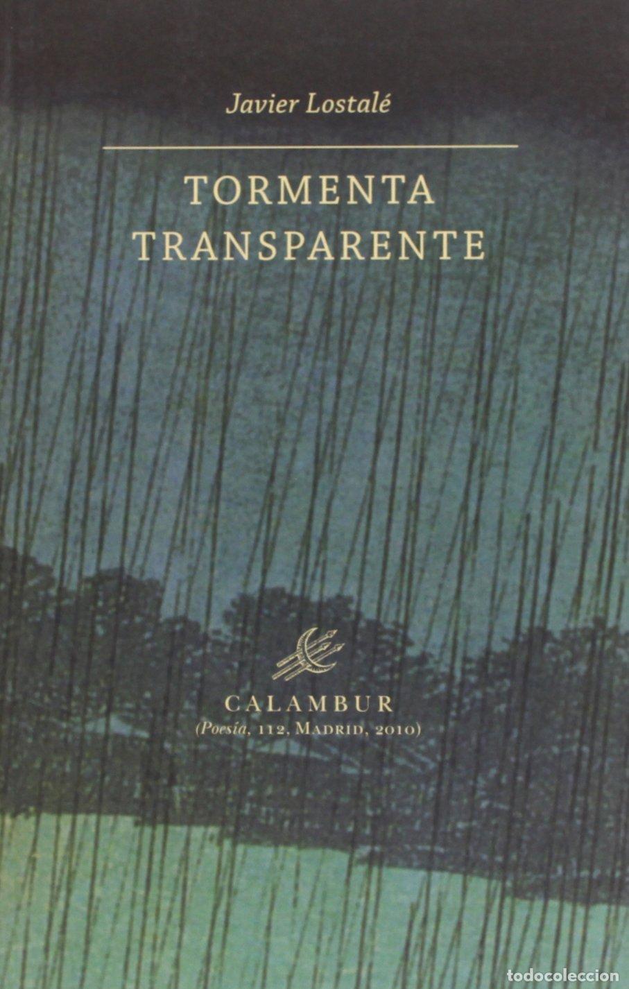 Libros de segunda mano: TORMENTA TRANSPARENTE (Calambur Poes&iacute;a) - Foto 1