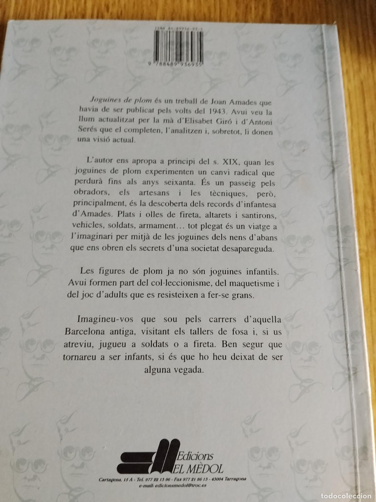 Libros de segunda mano: LES JOGUINES DE PLOM. JOAN AMADES - Foto 2