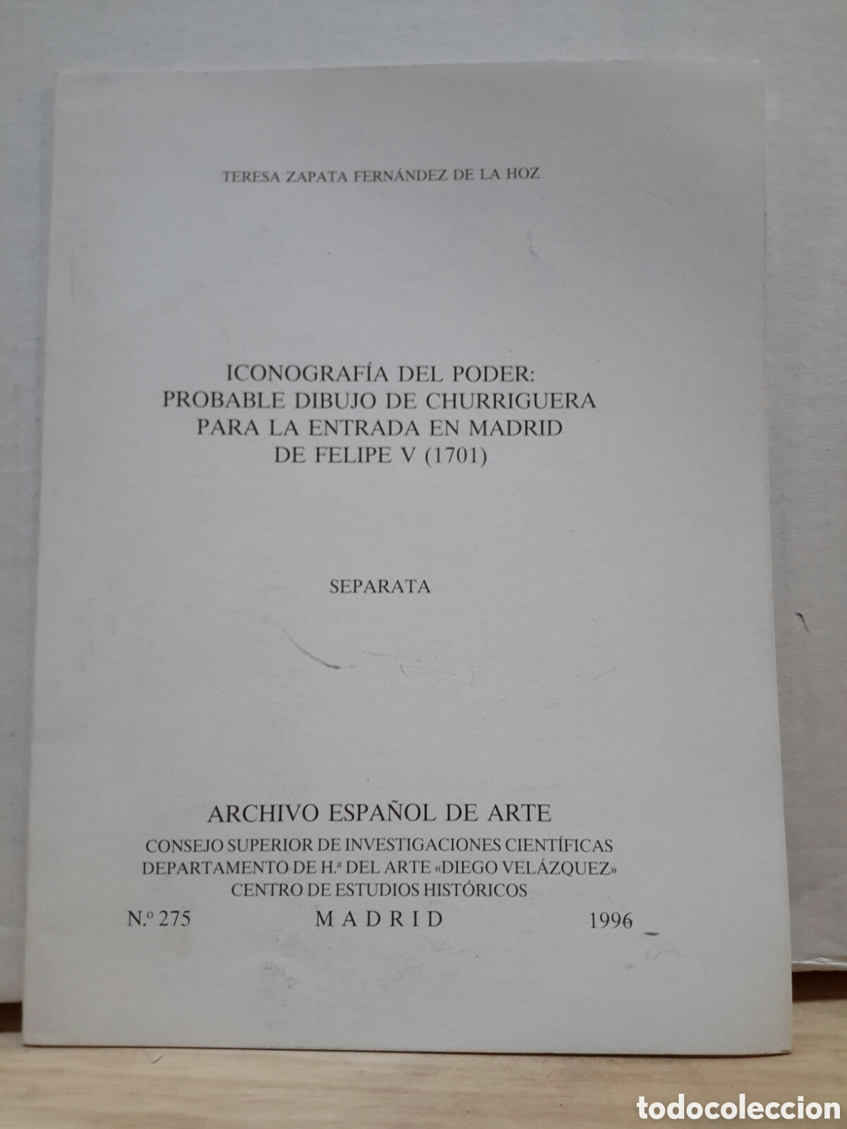 Libros de segunda mano: T.Z.F. De La Hoz. Iconografia del Poder. - Foto 1