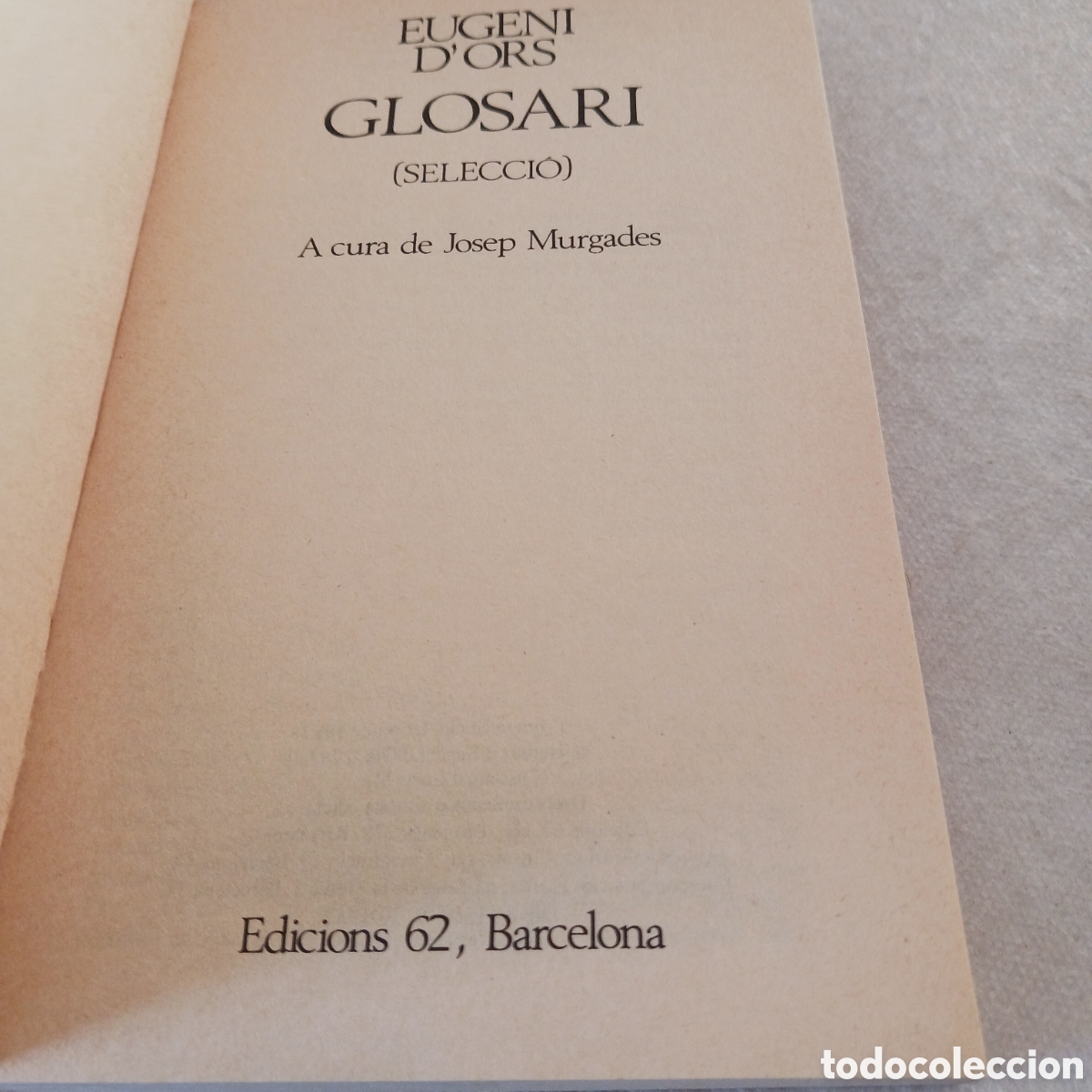 Libros de segunda mano: Glosari de Eugeni Dors - Foto 6