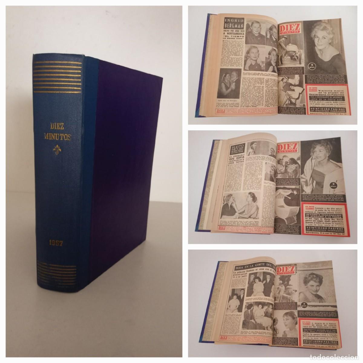 Libros de segunda mano: EXCELENTE LIBRO CON TODAS LAS REVISTAS DIEZ MINUTOS DE MEDIADOS DE LOS FABULOSOS A&Ntilde;OS 50&acute;S