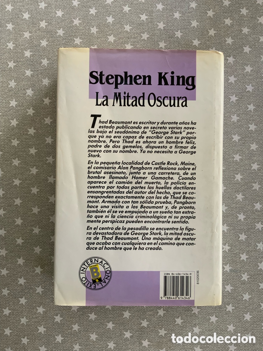 Libros de segunda mano: La Mitad Oscura, de Stephen King, Primera Edici&oacute;n - Foto 3