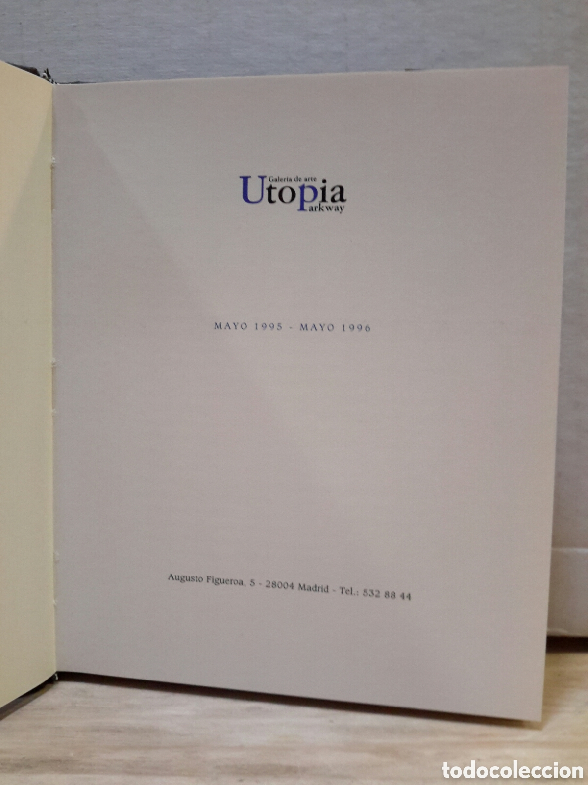 Libros de segunda mano: Utopia Parkway. Galeria de Arte. 1995 - 1996. - Foto 1