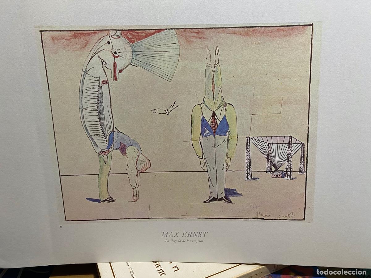 Libros de segunda mano: LAMINAS DE ARTE, MAX ERNST, LA LLEGADA DE LOS VIAJEROS