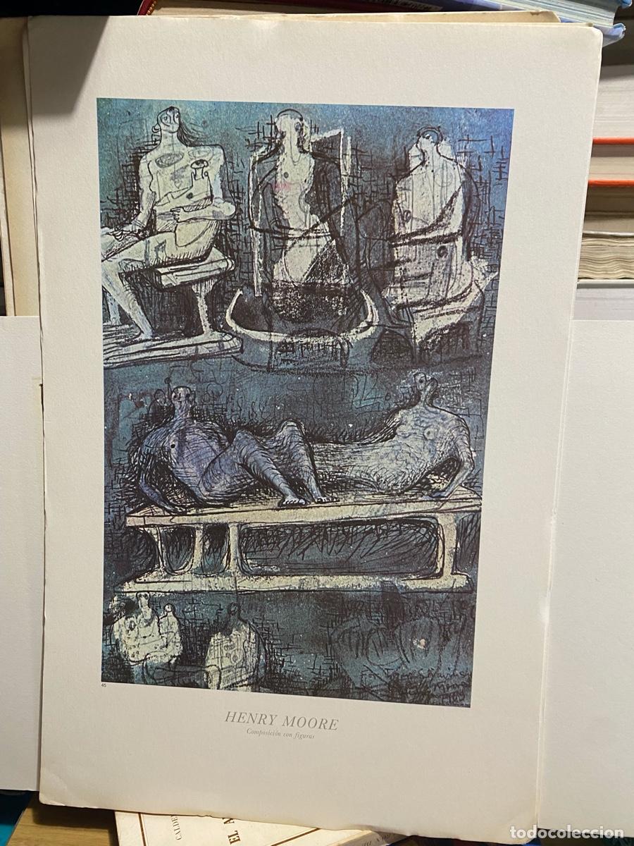 Libros de segunda mano: LAMINAS DE ARTE, HENRY MOORE, COMPOSICION CON FIGURAS