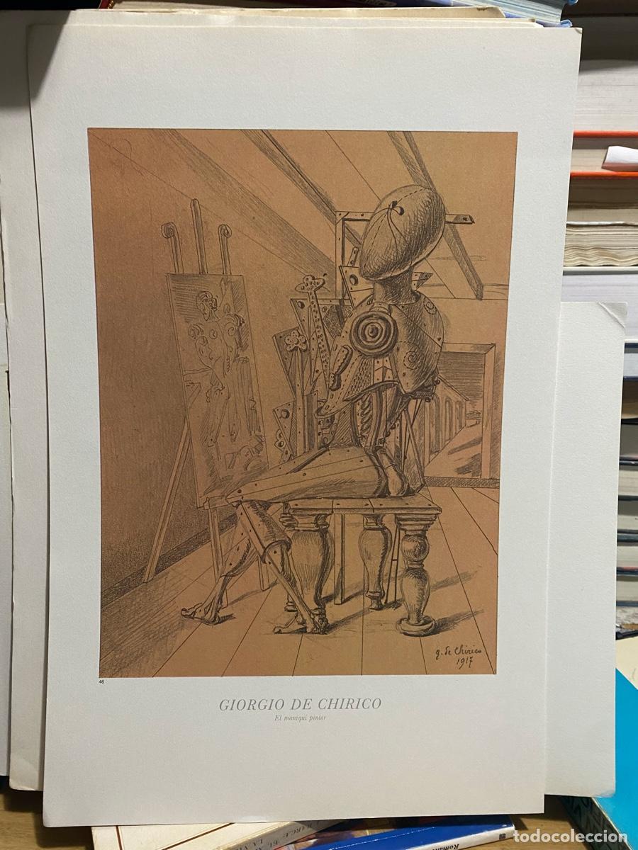 Libros de segunda mano: LAMINAS DE ARTE, GIORGIO DE CHIRICO, EL MANIQUI PINTOR