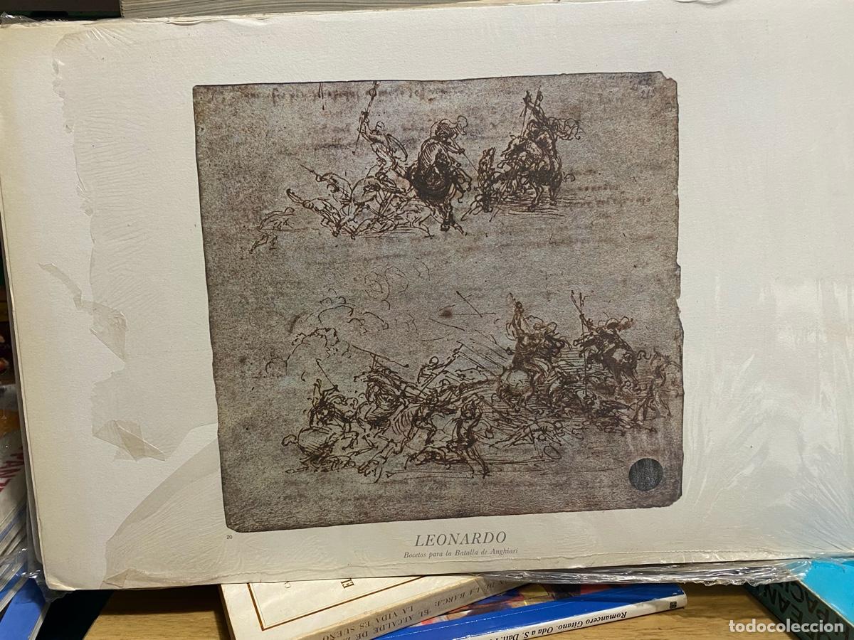 Libros de segunda mano: LAMINAS DE ARTE, LEONARDO, BOCETOS PARA LA BATALLA DE ANGHIRI