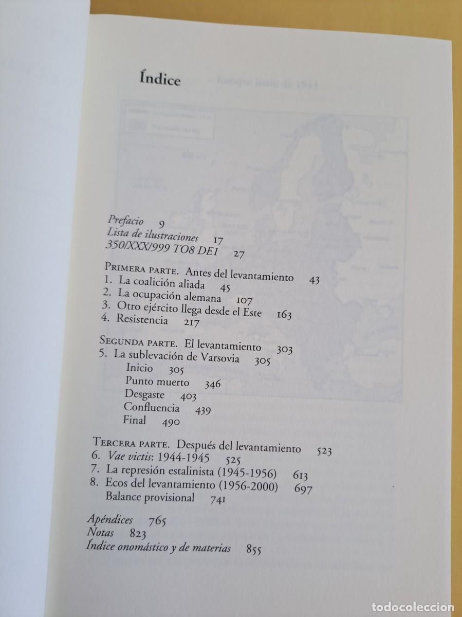 Libros de segunda mano: NORMAN DAVIES - VARSOVIA, 1944 - PLANETA 2005 - Foto 3