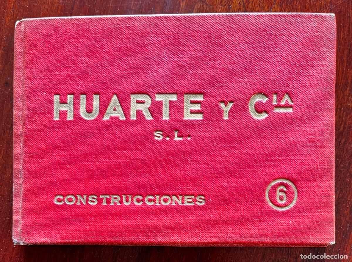 Libros de segunda mano: Huarte y Cia S.L. Construcciones n&ordm; 6 PUERTO DE PASAJES y ESTACION DE SANTANDER, con 33 laminas de f