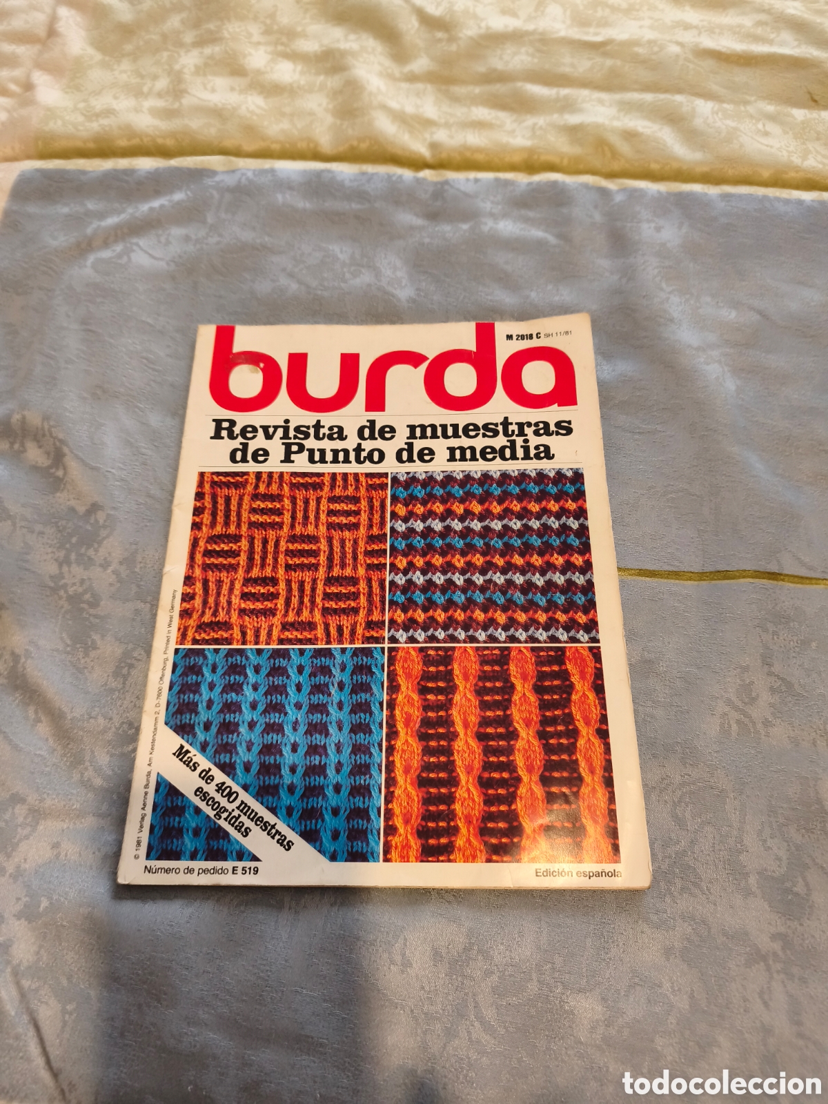 Libros de segunda mano: Revista de muestras de punto Burda.