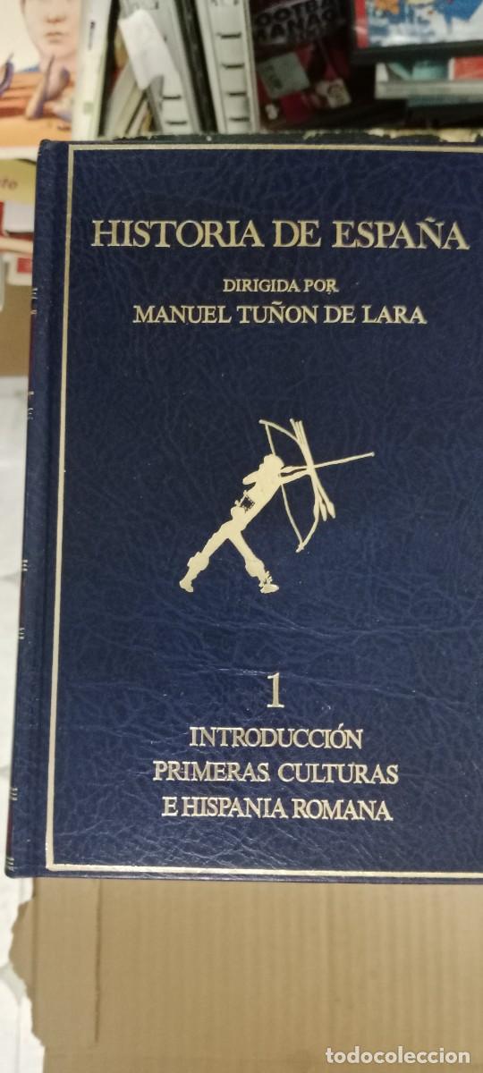 Libros de segunda mano: LOTE 6 PRIMEROS TOMOS DE HISTORIA DE ESPA&Ntilde;A MANUEL TU&Ntilde;ON DE LARA LOS DE FOTO LIBRO GG-AUR