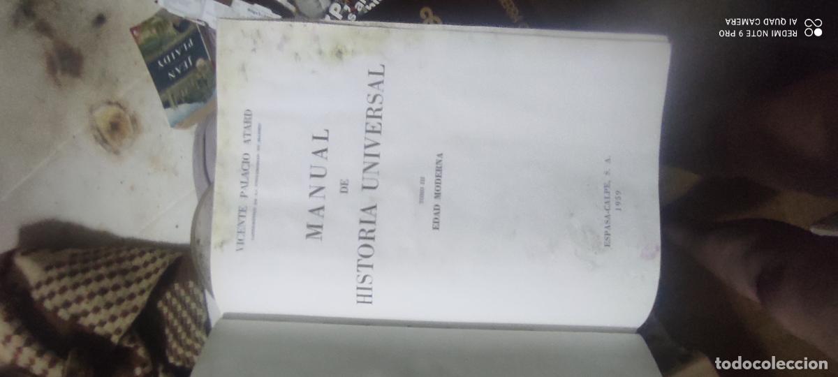 Livros em segunda m&atilde;o: Manual de Historia Universal - Tomo III Edad Moderna por Vicente Palacio Atard.