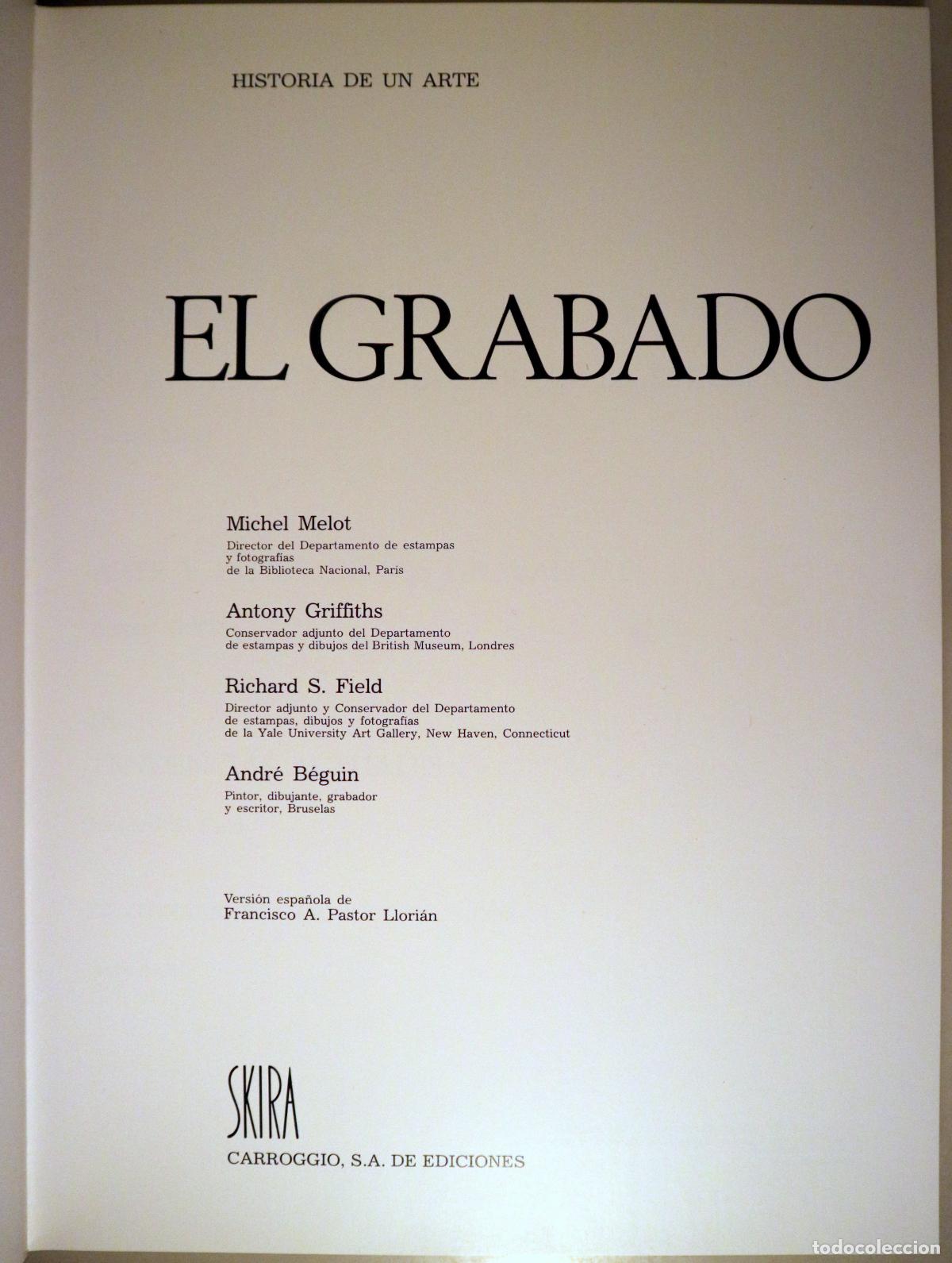 Libros de segunda mano: EL GRABADO - Barcelona 1981 - Muy ilustrado - Foto 2