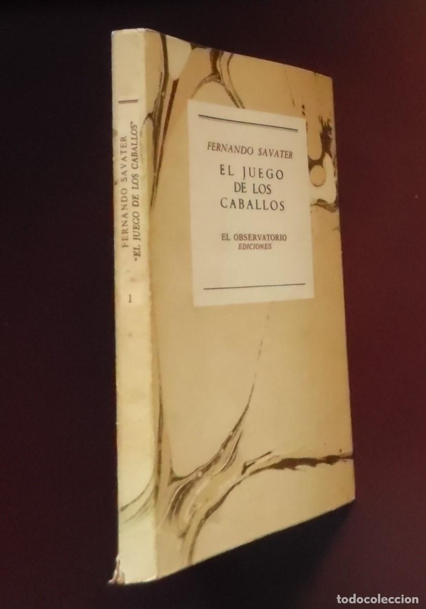 Libros de segunda mano: El juego de los caballos, de Fernando Savater. Historias, an&eacute;cdotas, recuerdos y sobre carreras